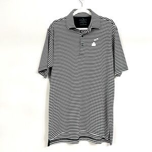 EUC Bobby Jones Golf Men’s Polo Size L Striped Embroidered Hershey Kiss Logo